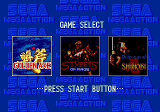 Mega Games 2 (Europe) Title Screen
